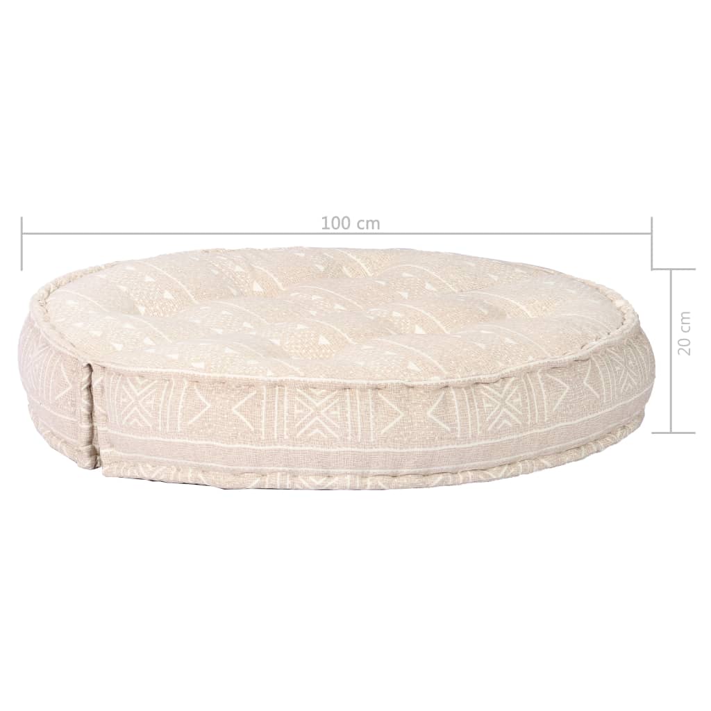 2-Sitzer Modularer Pouf Patchwork Stoff