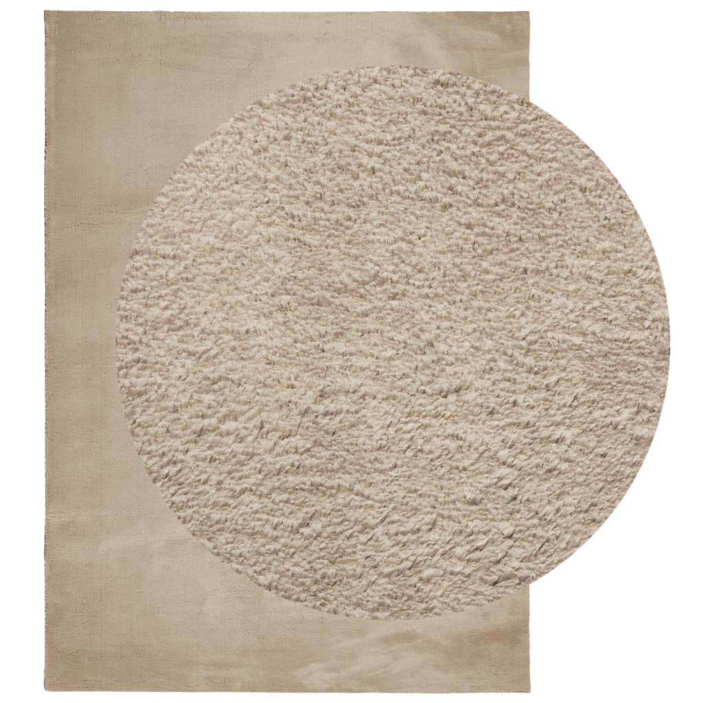 Teppich HUARTE Kurzflor Weich und Waschbar Anthrazit 60x110 cm