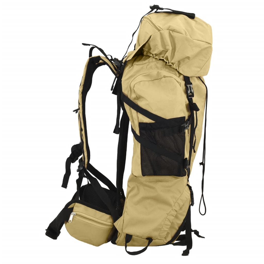 Wanderrucksack Schwarz 60 L Oxford-Gewebe