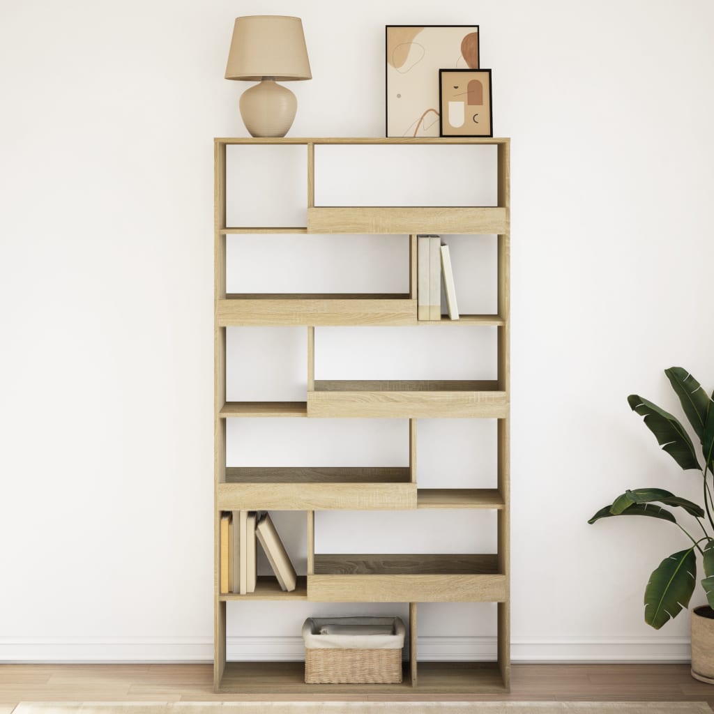 Bücherregal Räuchereiche 100x33x156,5 cm Holzwerkstoff