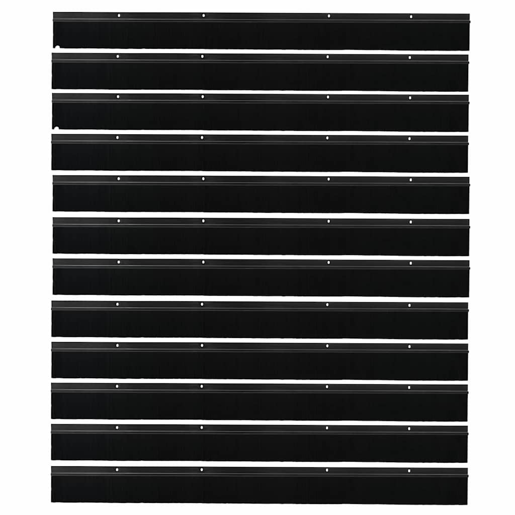 Aufsteck Türbürstendichtungen 2 pcs Braun 100 cm