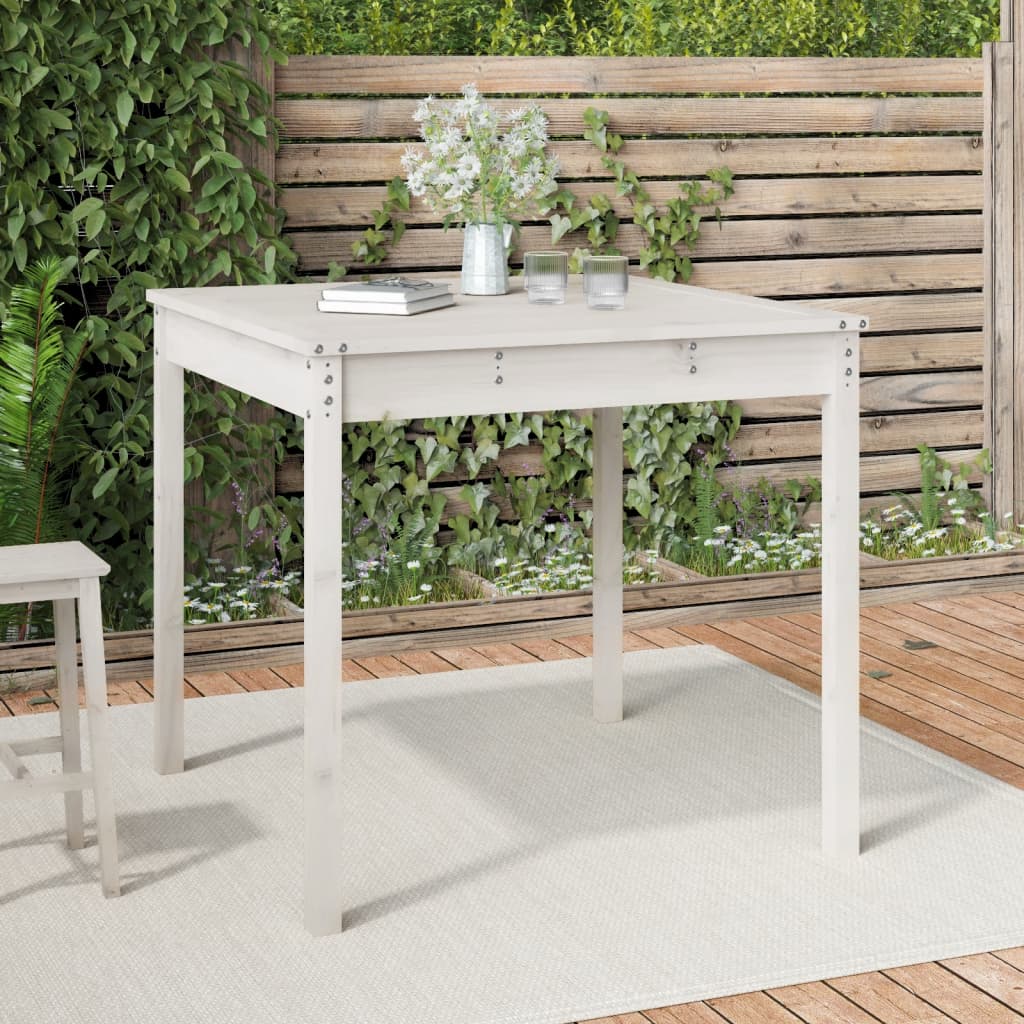 Gartentisch 82,5x82,5x76 cm Massivholz Kiefer