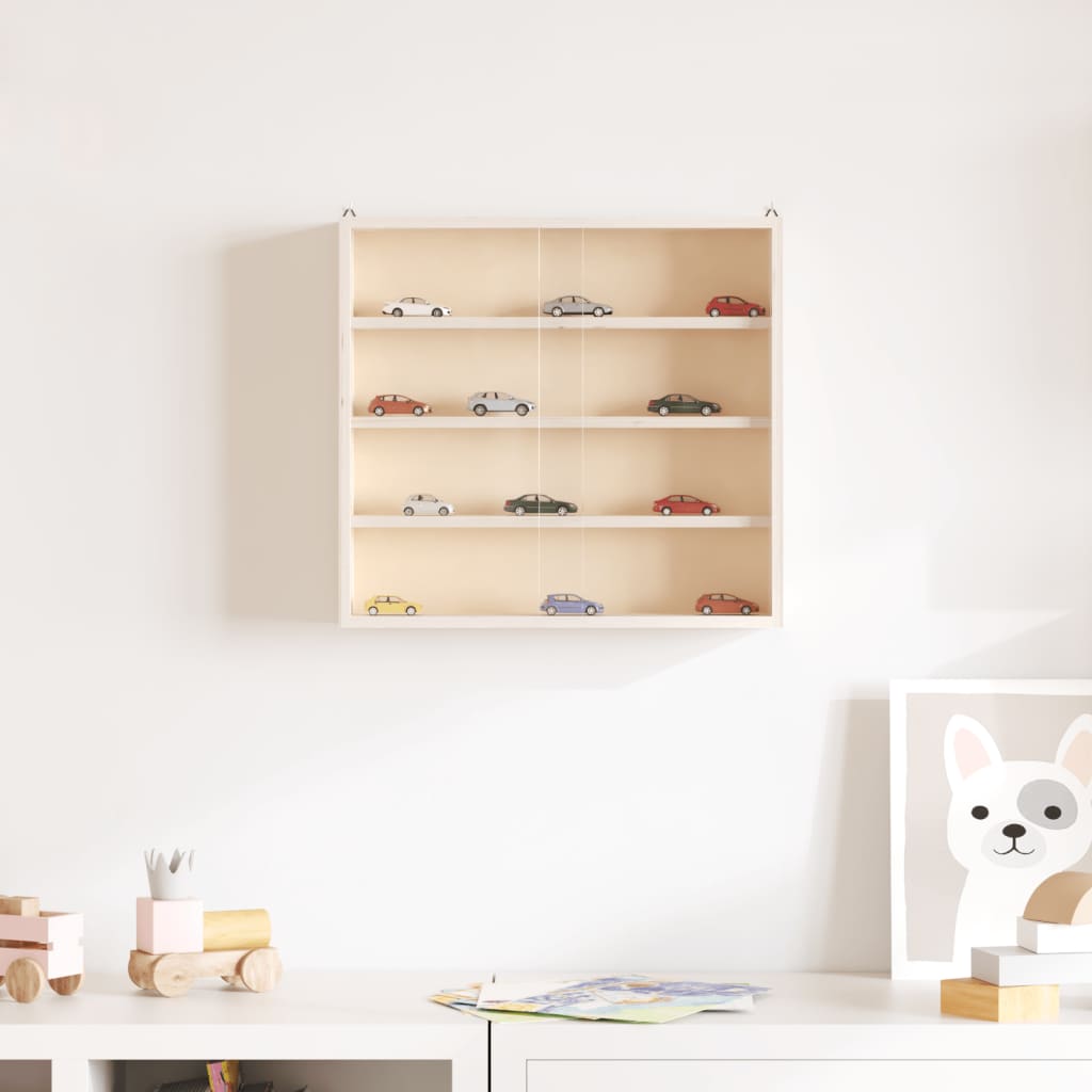 Sammlervitrine aus Holz mit Türen 40x8,5x37 cm