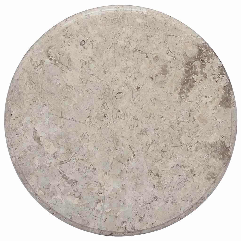 Tischplatte Creme Ø40x2,5 cm Marmor