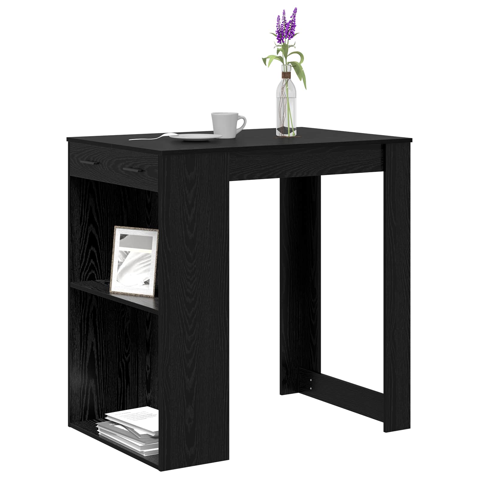 Bartisch Weiß 102x70x103,5 cm Holzwerkstoff