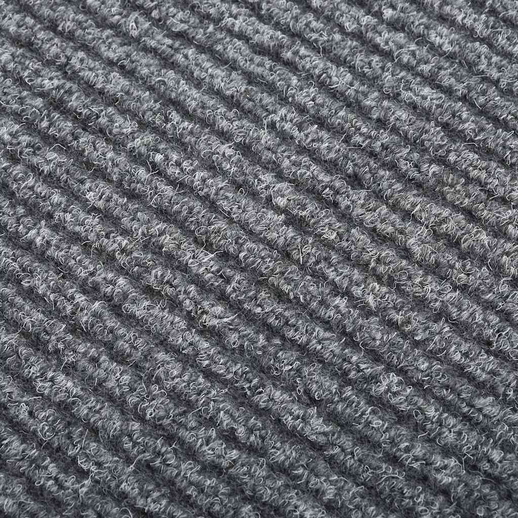 Teppichläufer Grau 80 x 150 cm Stoff