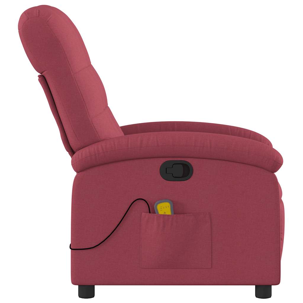 Massage-Relaxsessel, hellgrauer Stoff