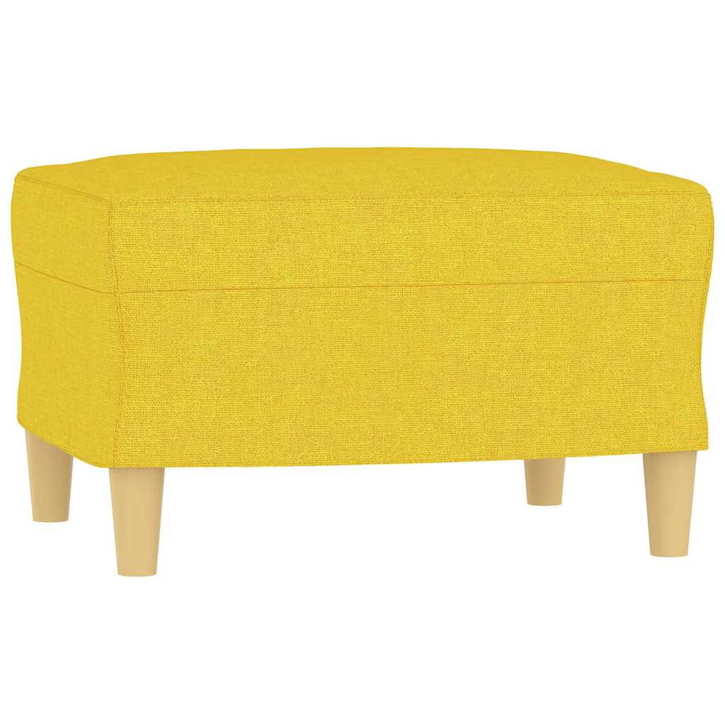 Fußhocker Hellgrau 60x50x41 cm Stoff