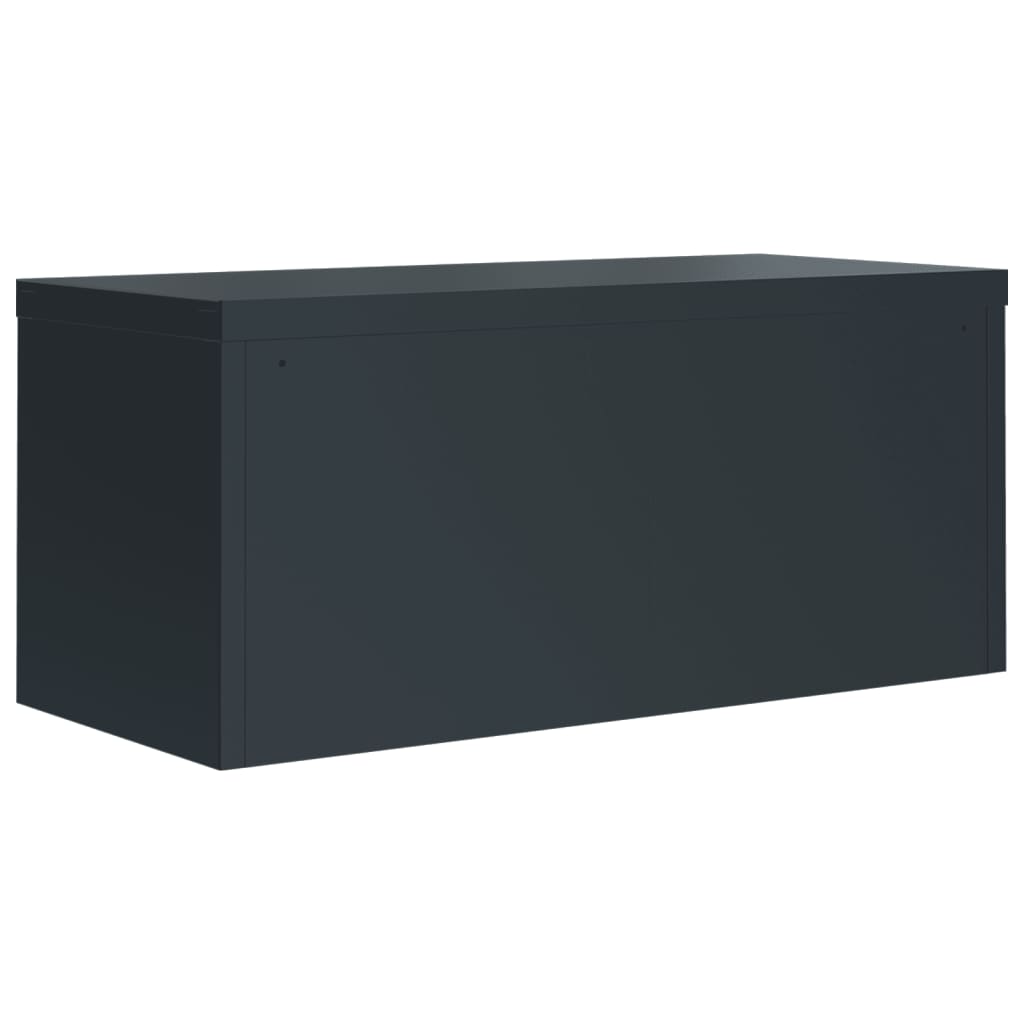 Aktenschrank Weiß 90x40x110 cm Stahl