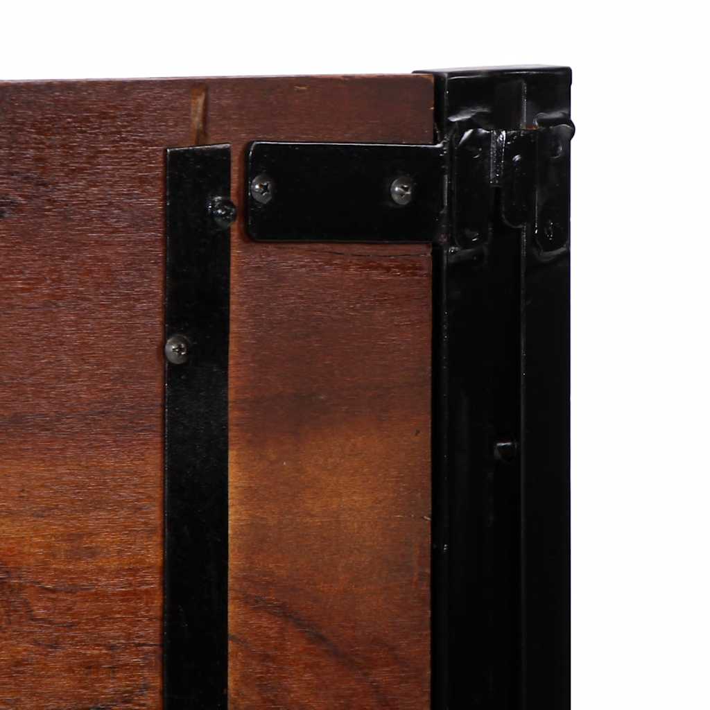 Kopfteil 100 cm Massivholz Mango und Eisen