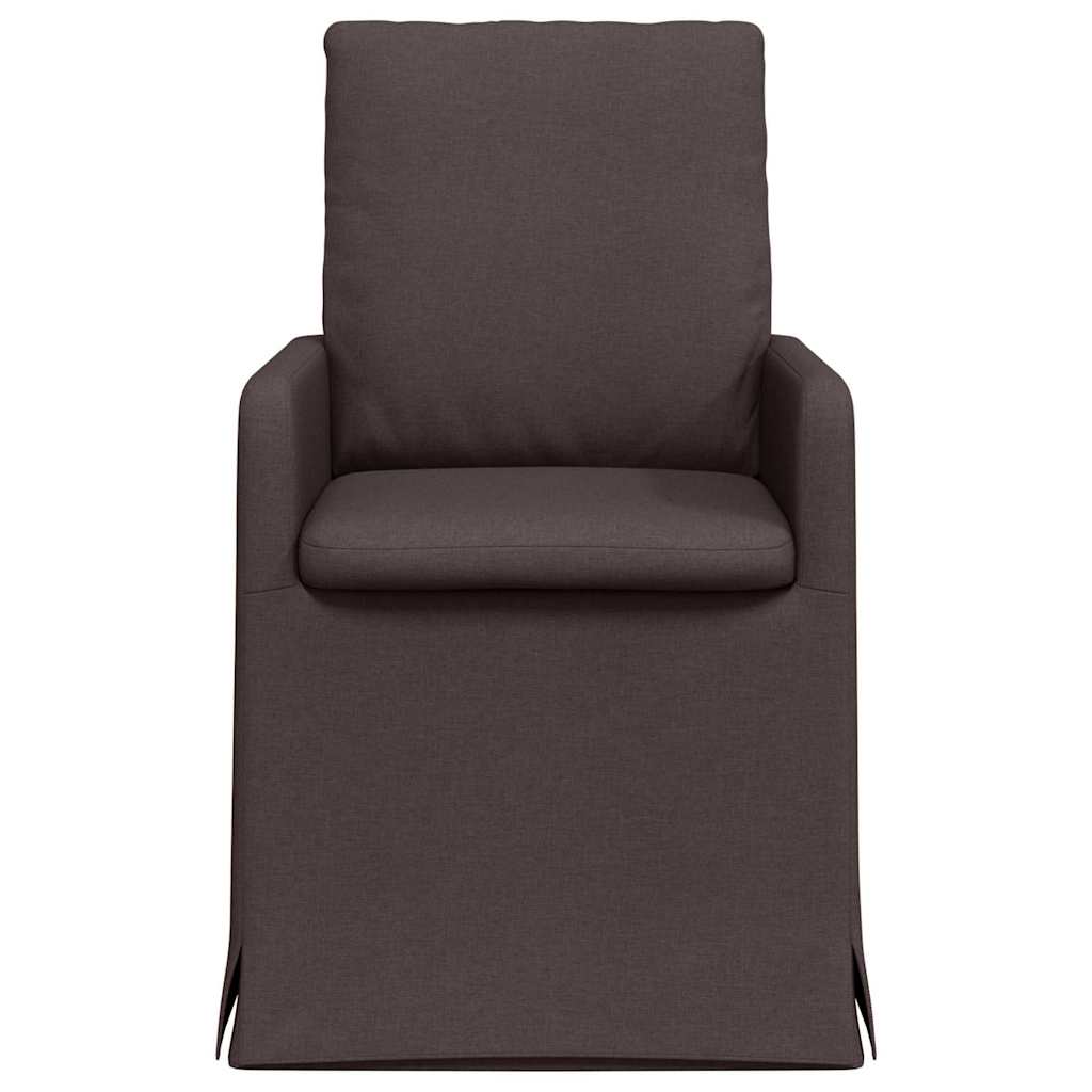 Esszimmerstühle 2 pcs Hellgrau 57 x 67 x 98 cm Stoff