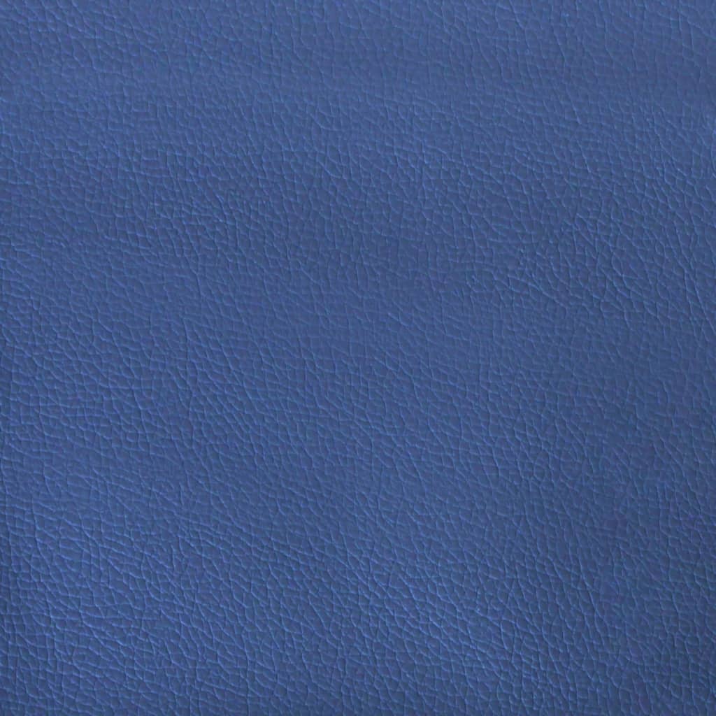 Gaming-Stuhl Drehbar Schwarz und Blau Kunstleder