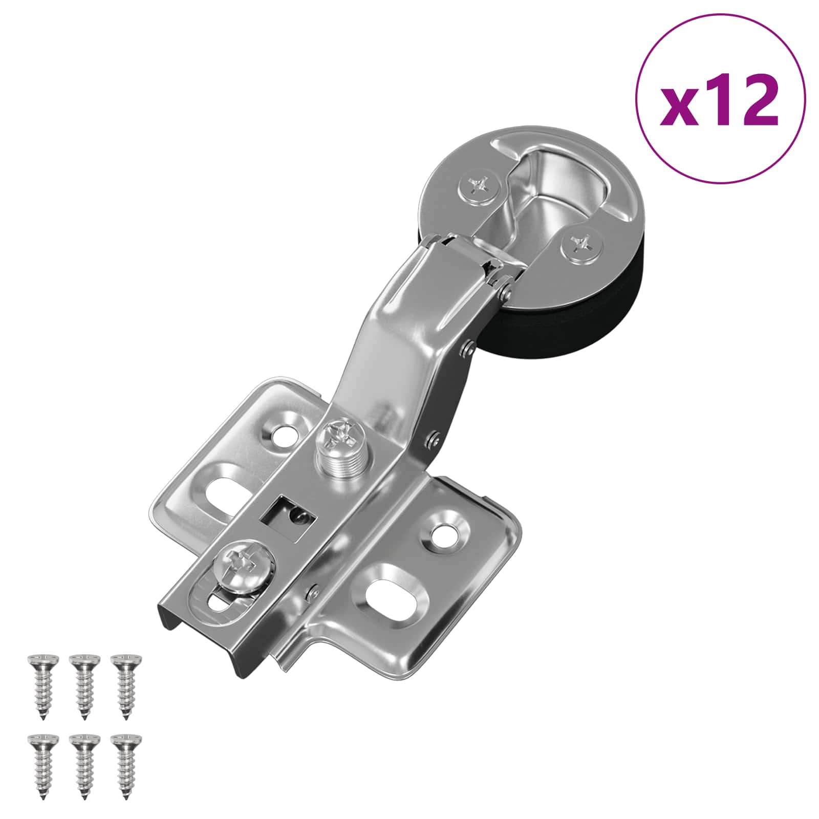 Scharnier 2 pcs Silber 35 mm Eisen