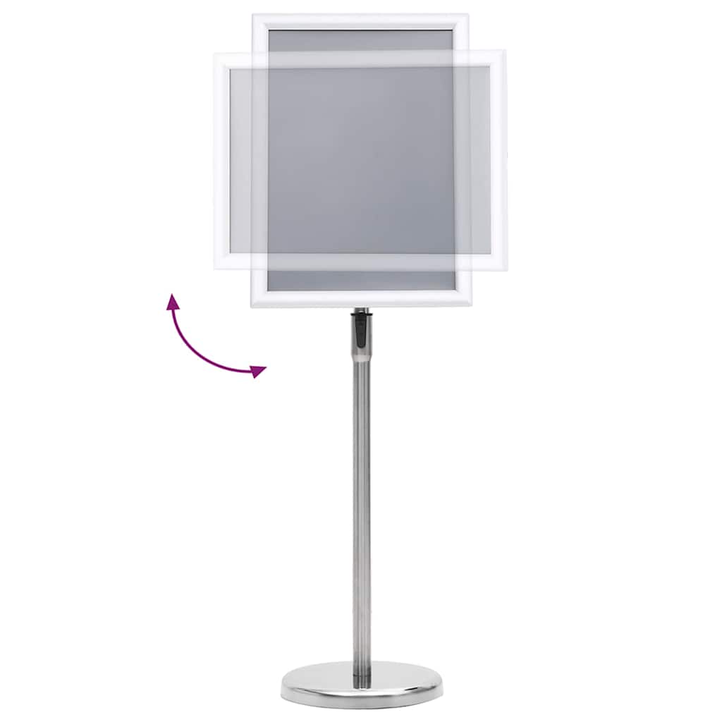 Plakatständer 2 pcs Schwarz 45 x 32,7 x 108 cm Aluminium