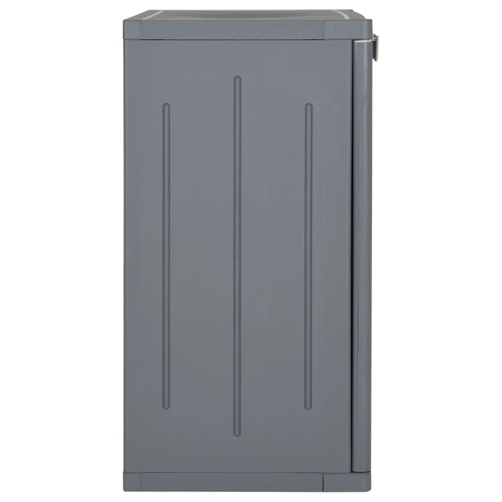 Gartenschrank Schwarz 65x45x88 cm PP Rattan-Optik