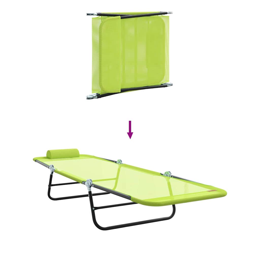 Klappbare Sonnenliege Creme 182 x 55 x 85,5 cm Textilene