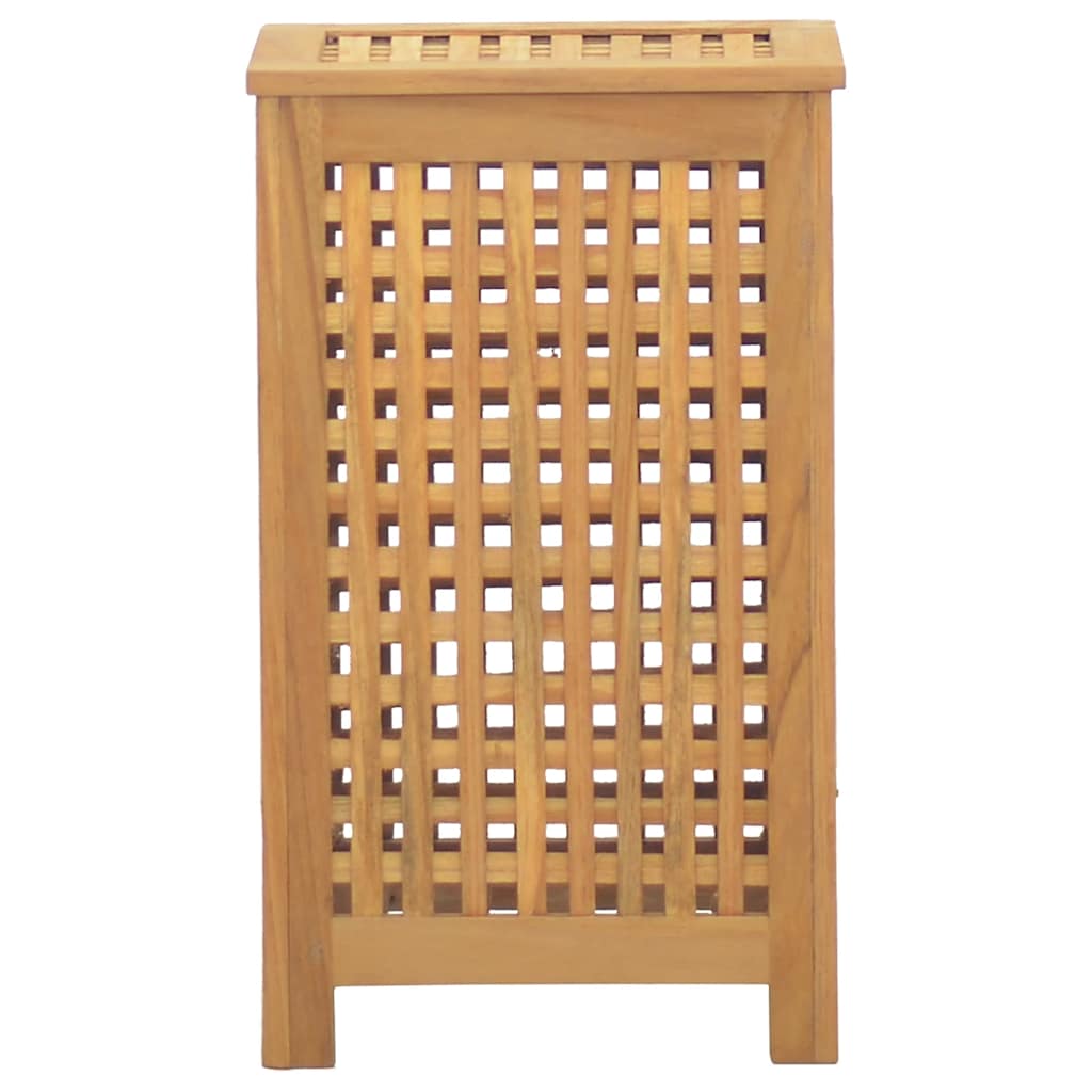 Wäschekorb Natur 35 x 25 x 60 cm Massivholz Teak