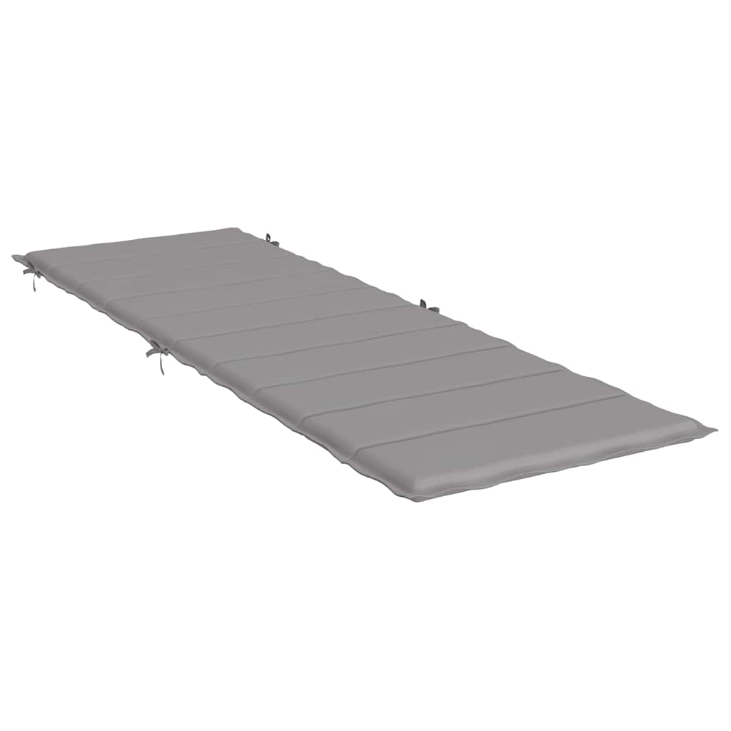 Sonnenliegen-Auflage Grau 186x58x4 cm Oxford-Gewebe
