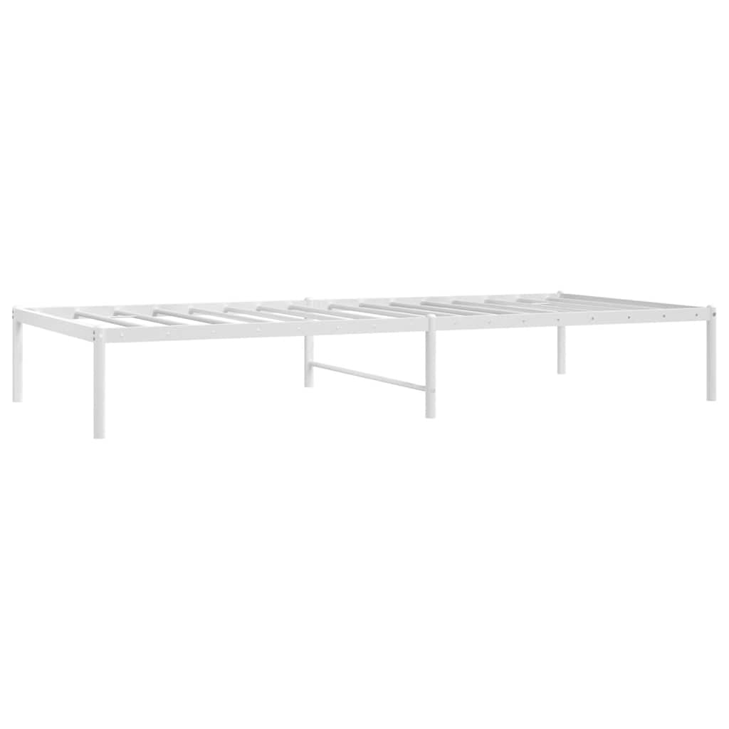 Bettgestell Metall Schwarz 75x190 cm