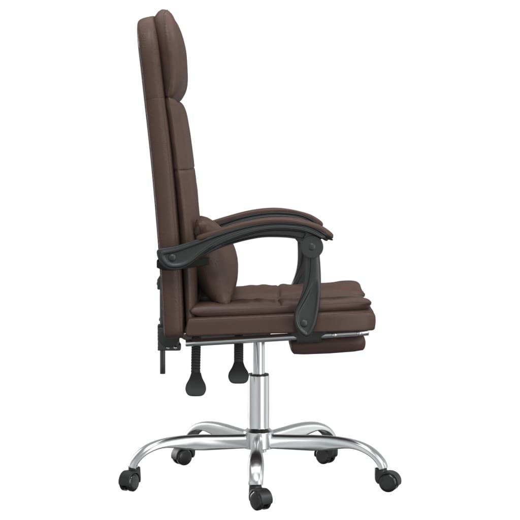 Bürostuhl mit Massagefunktion Schwarz Kunstleder