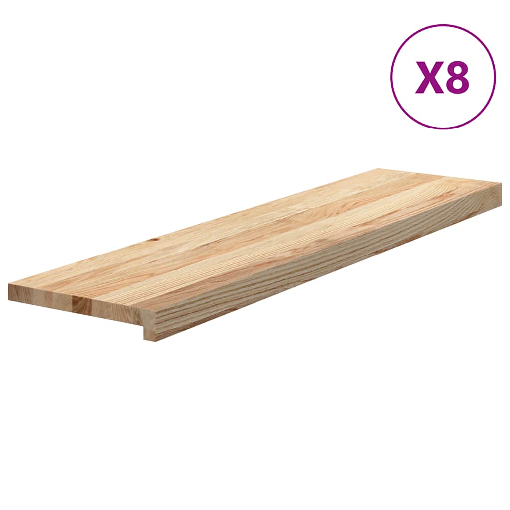Treppenstufen 4 Stk. Unbehandelt 70x25x2 cm Massivholz Eiche
