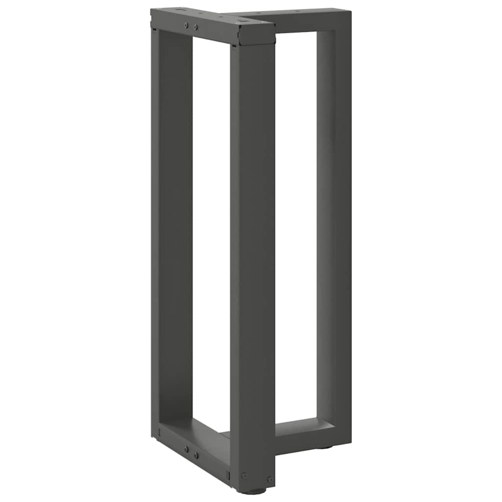 Couchtischbeine T-Form 2 Stk. Schwarz 30x25x(30-31) cm Stahl