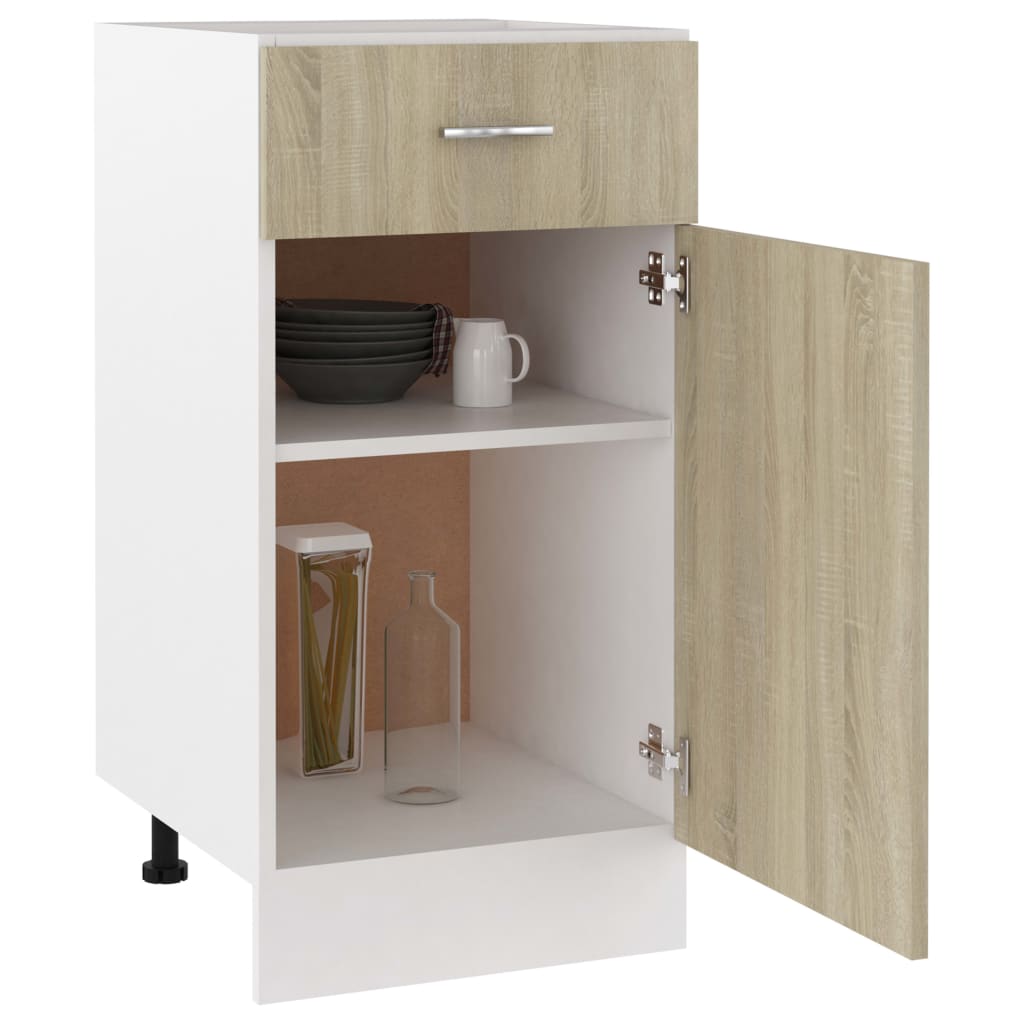 Spülenunterschrank Sonoma-Eiche 80x46x81,5 cm Holzwerkstoff