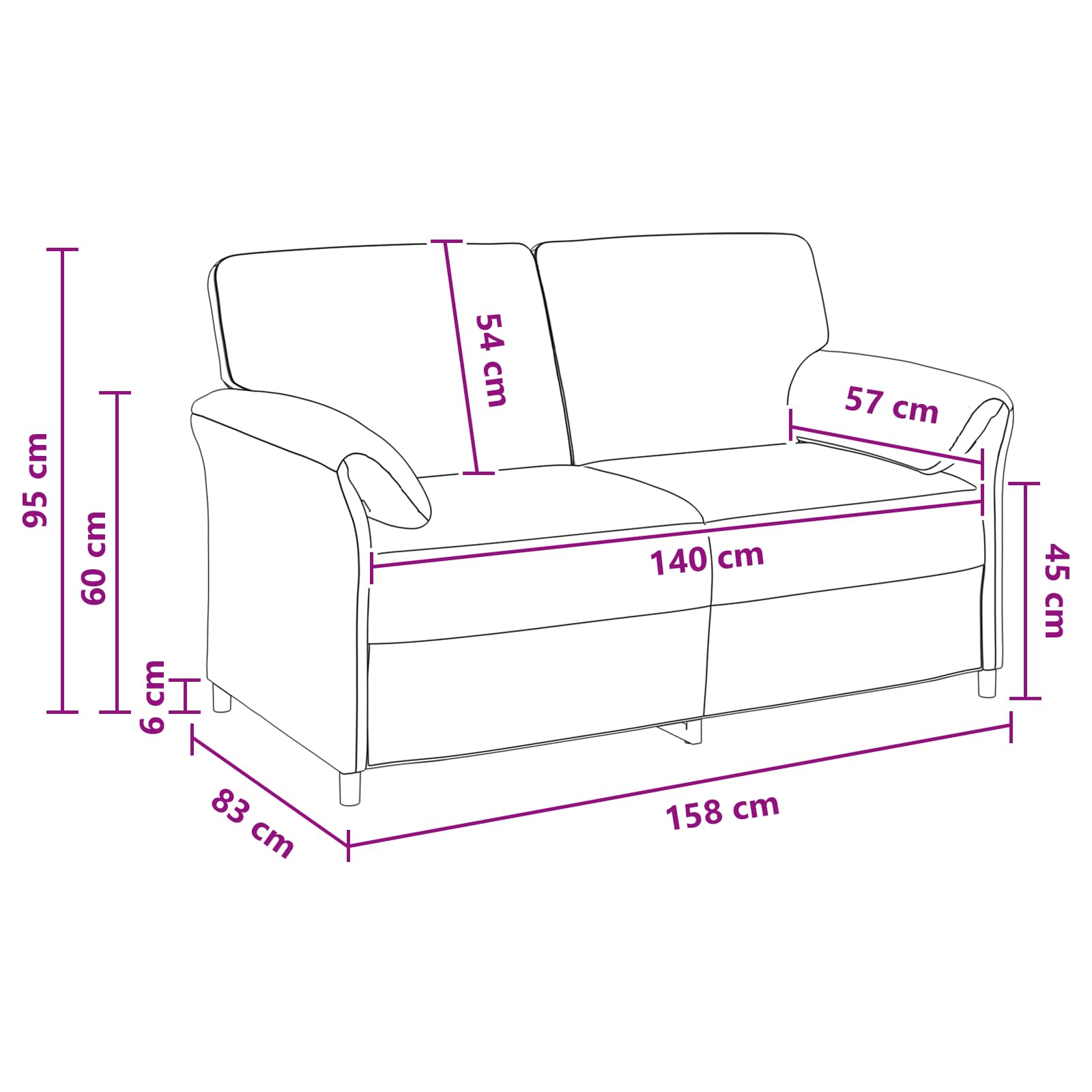 1-Sitzer Sofa Hellgrau 88 x 83 x 95 cm Samt