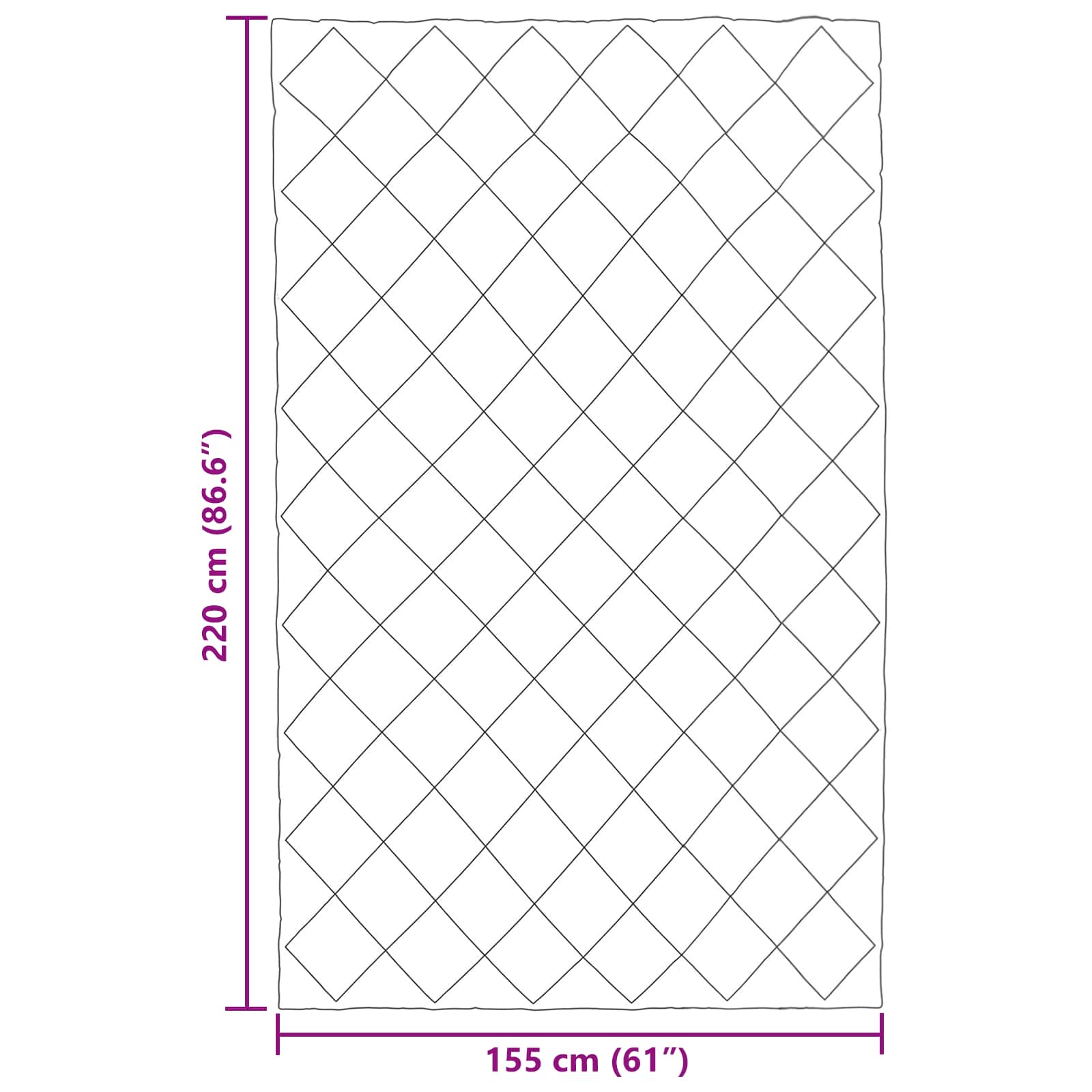 Ganzjahresbettdecke Anthrazit 135 x 200 cm Mikrofaser