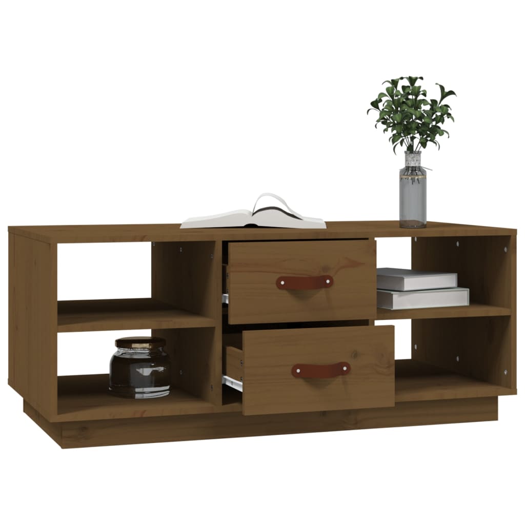 Couchtisch 100x50x41 cm Massivholz Kiefer