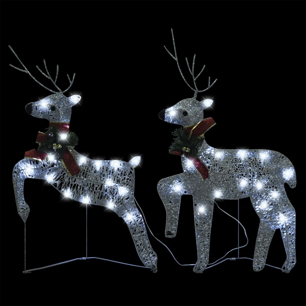 Weihnachtsdeko Rentier & Schlitten 60 LEDs Outdoor Golden
