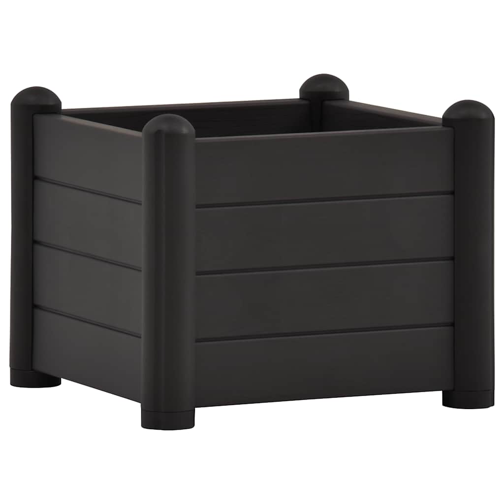 Garten-Hochbeet PP Weiß 43x43x35 cm