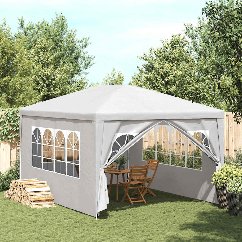 Party-Zelt 400 x 300 x 255 cm Rot PE und Stahl