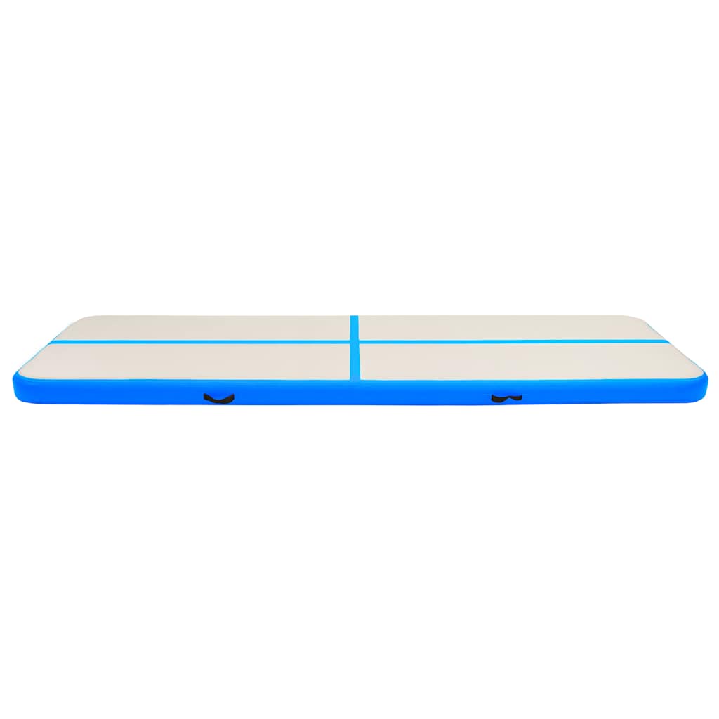 Aufblasbare Gymnastikmatte mit Pumpe 300×100×10 cm PVC Rosa