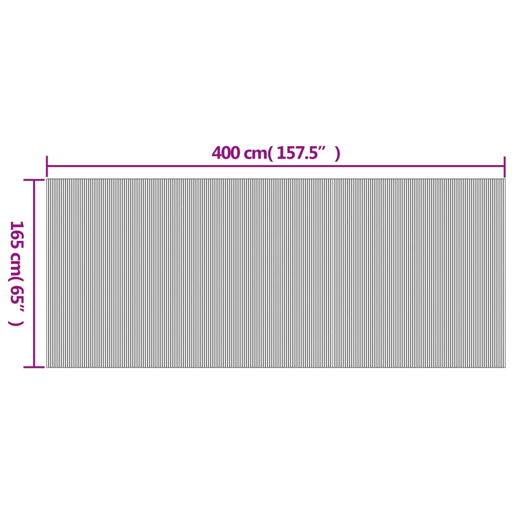 Raumteiler Bambus Natur Breite 250 cm Höhe 165 cm
