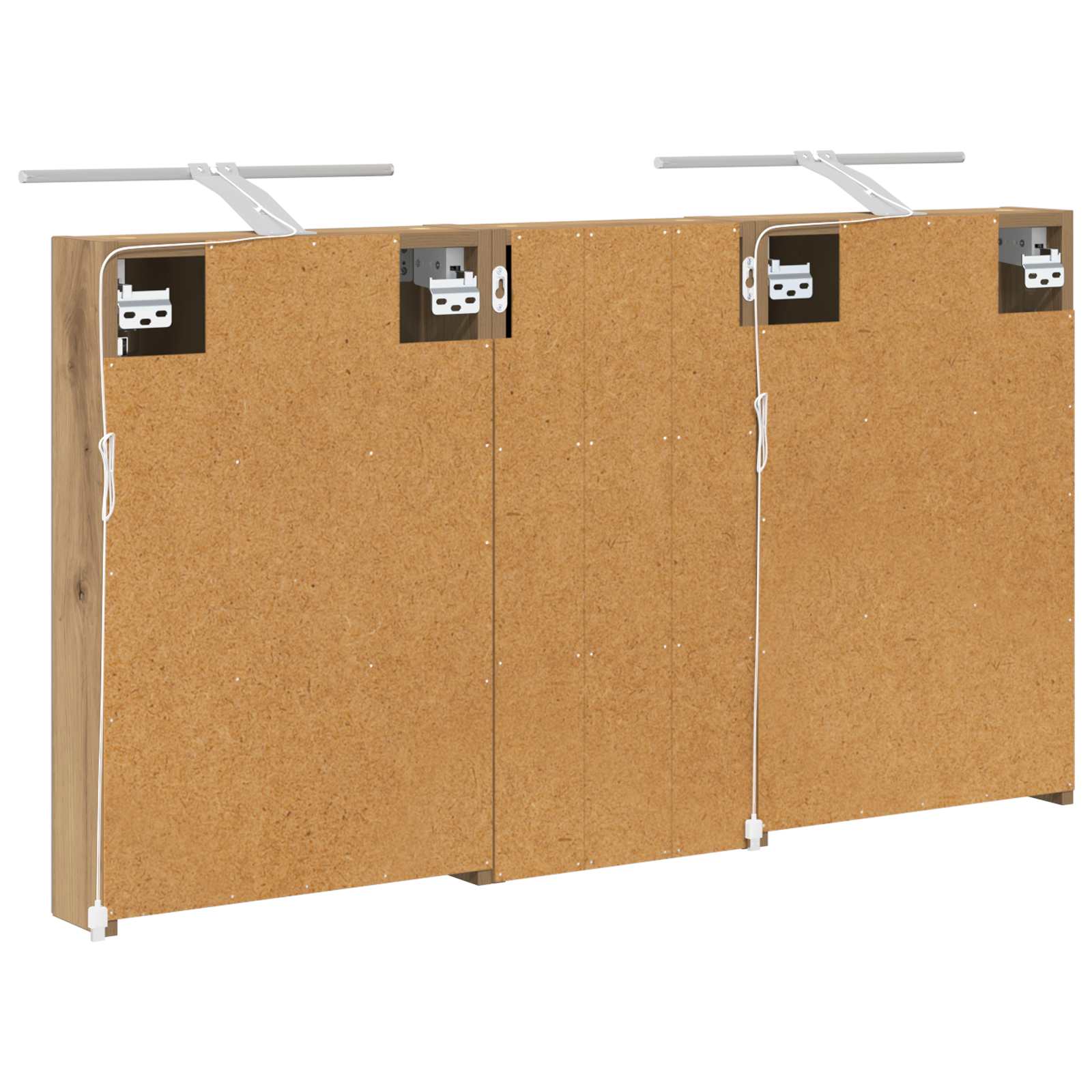 Badezimmerschrank-Set 3 pcs 80 x 10,5 x 50 cm Holzwerkstoff