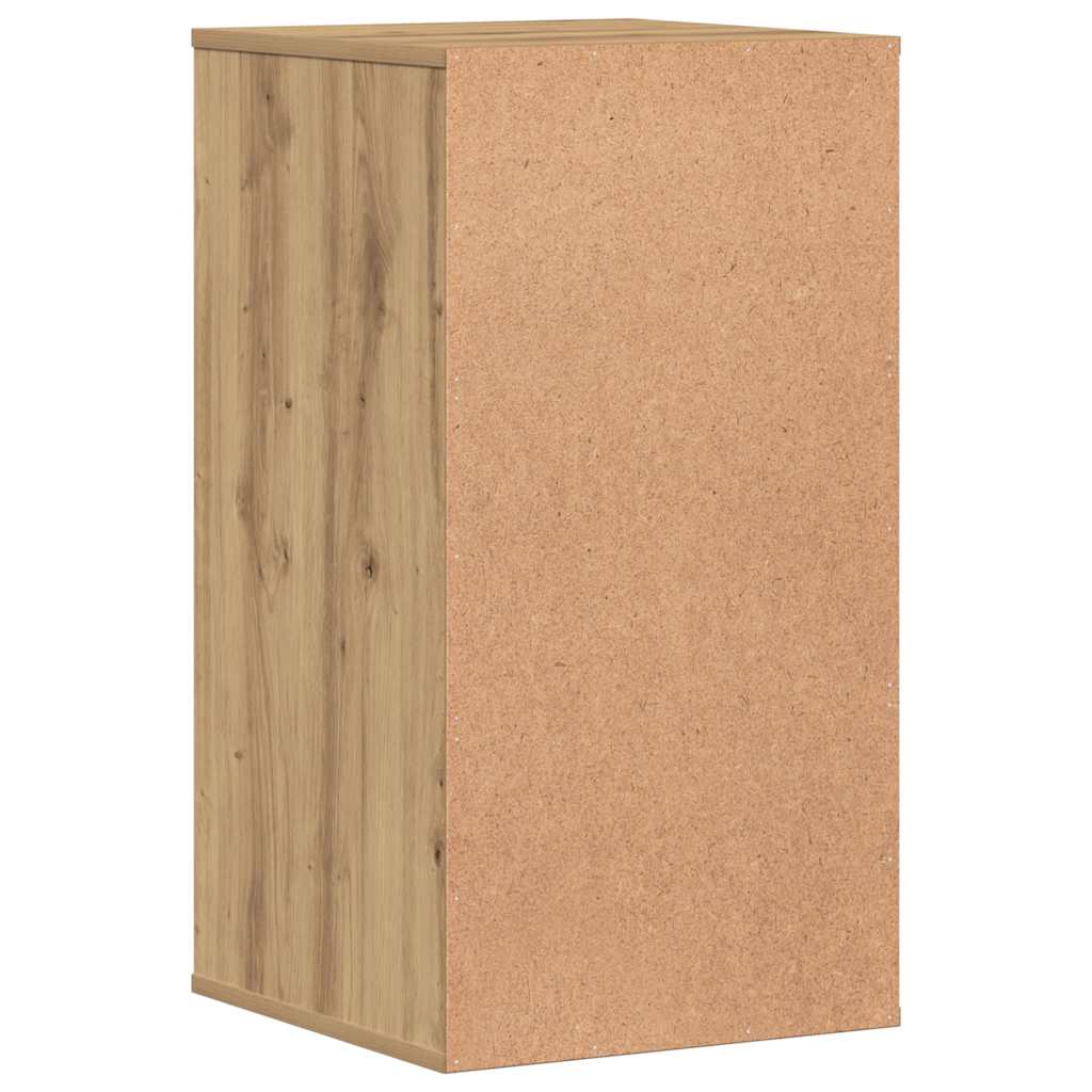 Schubladenschrank Schwarz Eichen-Optik 41 x 40 x 58 cm