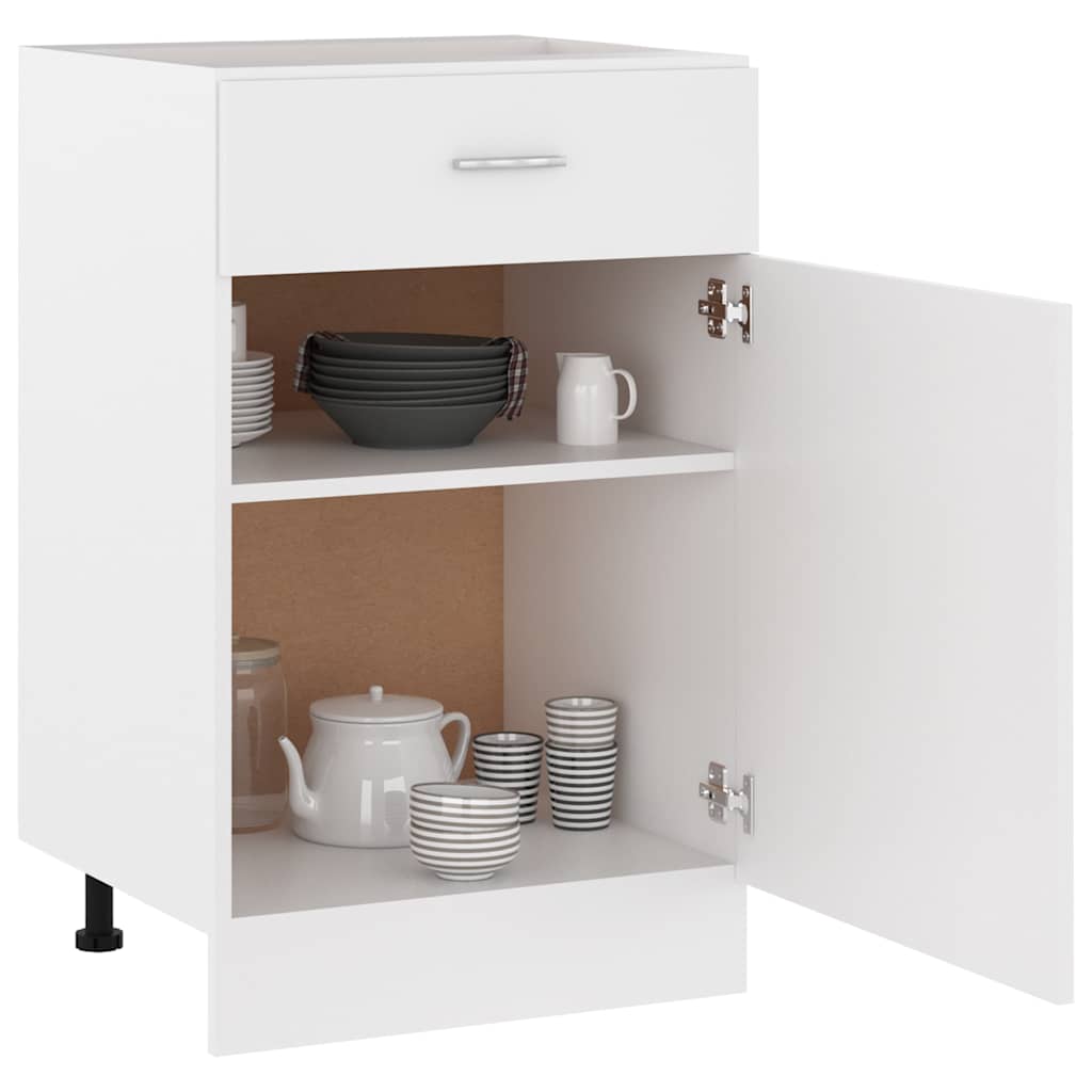 Unterschrank Lyon Weiß 60x46x81,5 cm Holzwerkstoff