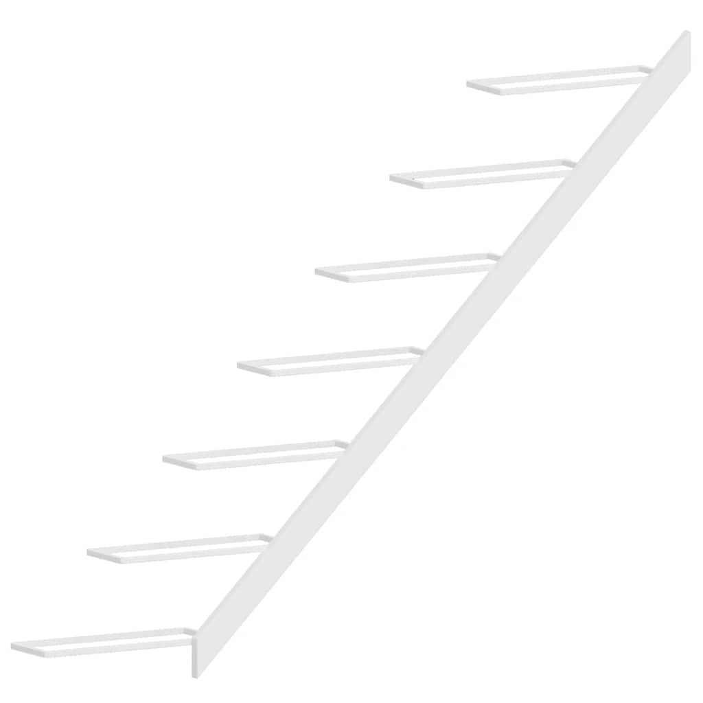 Wand-Weinregal für 7 Flaschen Schwarz Metall