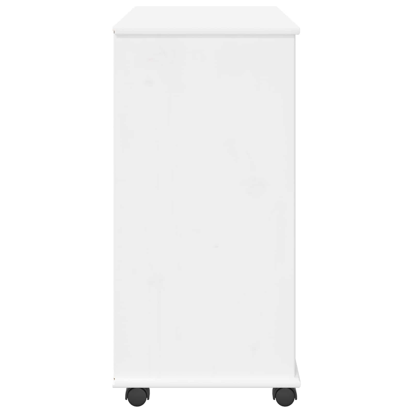 Rollschrank Honigbraun 63,5 x 39 x 79 cm Massivholz Kiefer