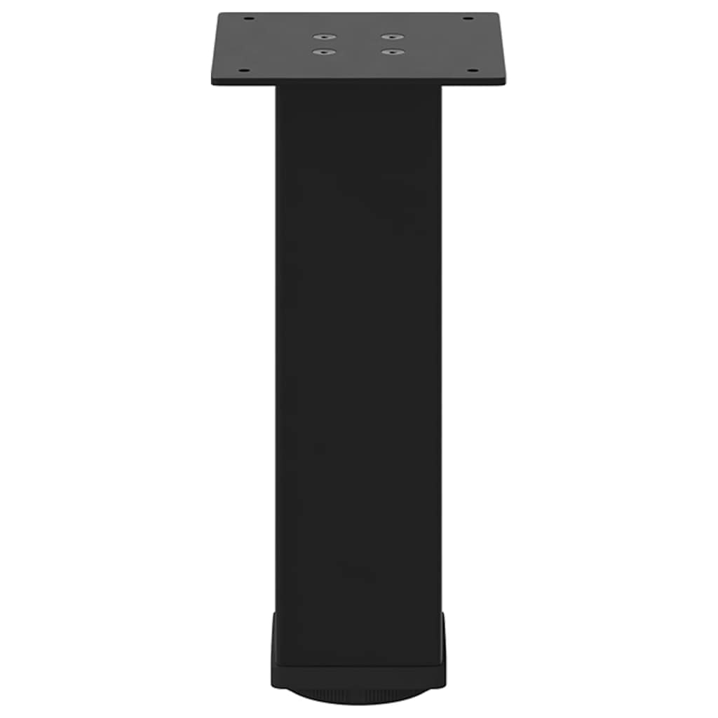 Bartischbeine 4 Stk. Schwarz 100-102 cm Stahl