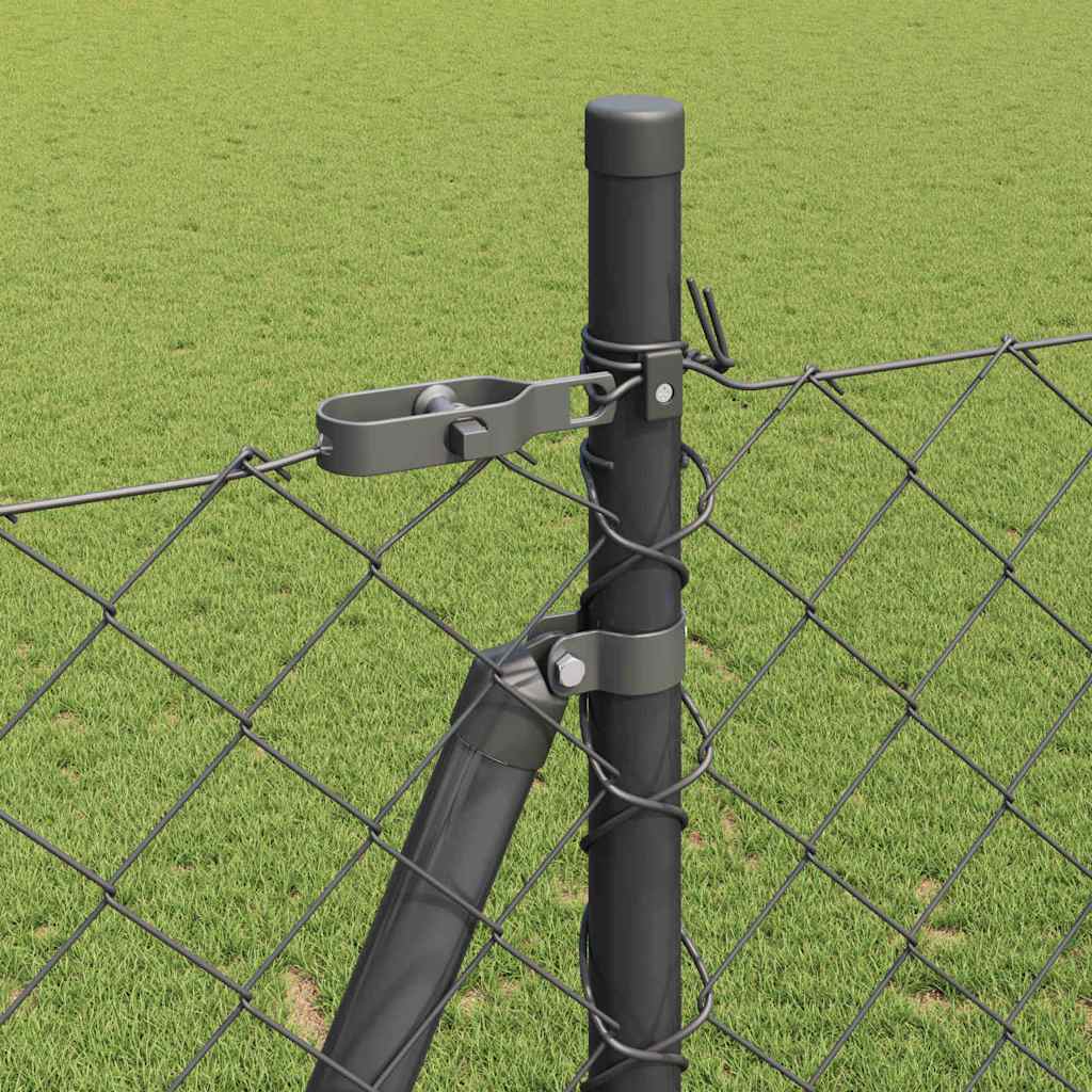 Outdoor Kettenglied-Zaun Erdfixierung 10 x 0,4 m Grün Netz