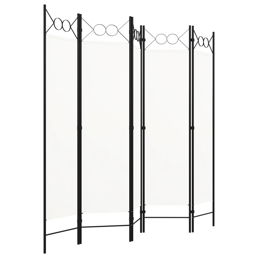 5-tlg. Raumteiler Anthrazit 200 x 180 cm