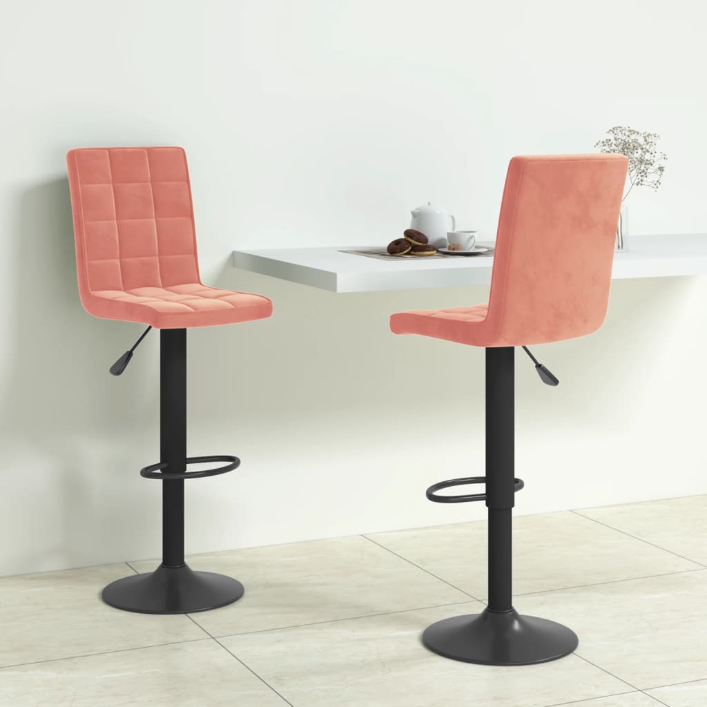 Barhocker Rosa Samt