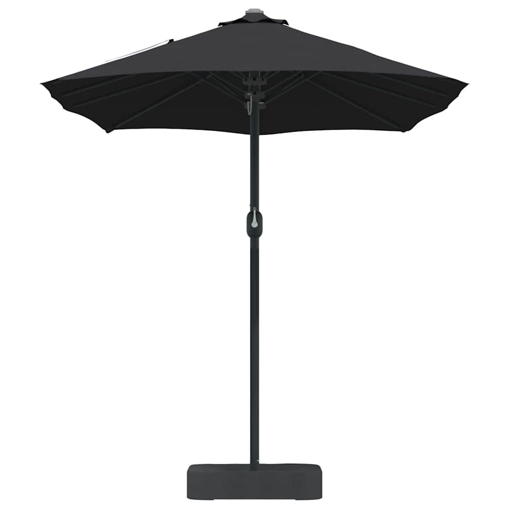 Garten-Sonnenschirm Sand 385 x 209 x 244 cm Polyester und Stahl