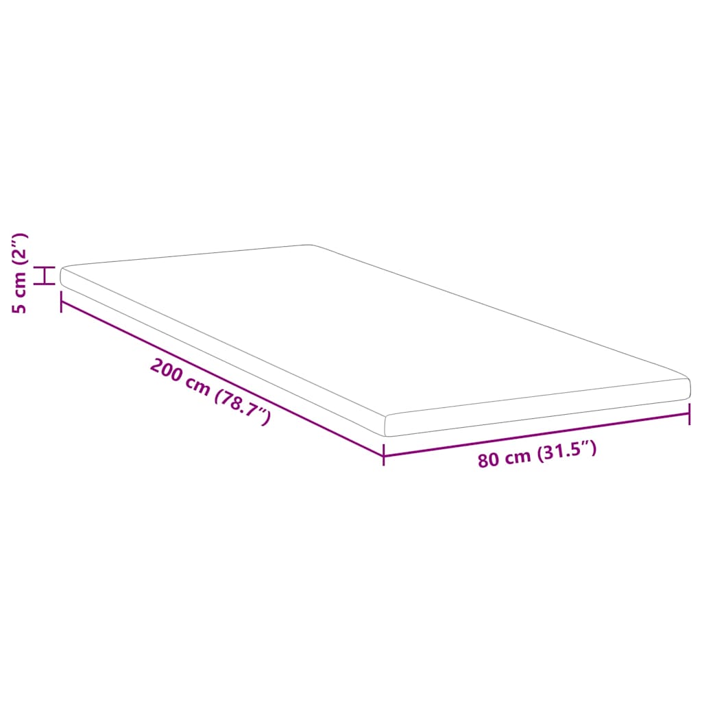 Kokosnuss Topper Weiß 70 x 200 cm Jacquard-Stoff