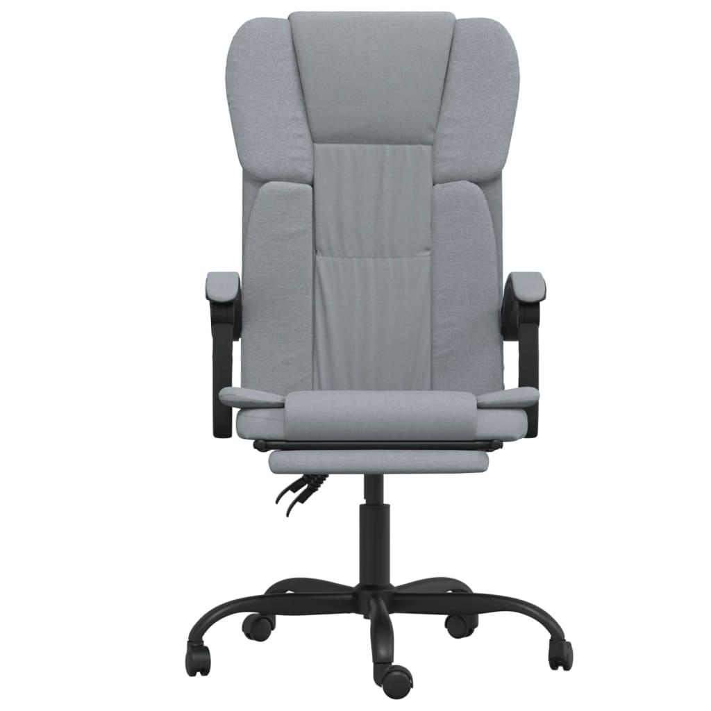 Bürostuhl mit Liegefunktion Taupe Stoff