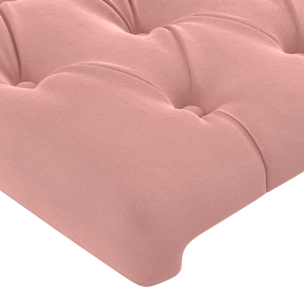 Kopfteil mit Ohren Dunkelblau 93x23x78/88 cm Samt