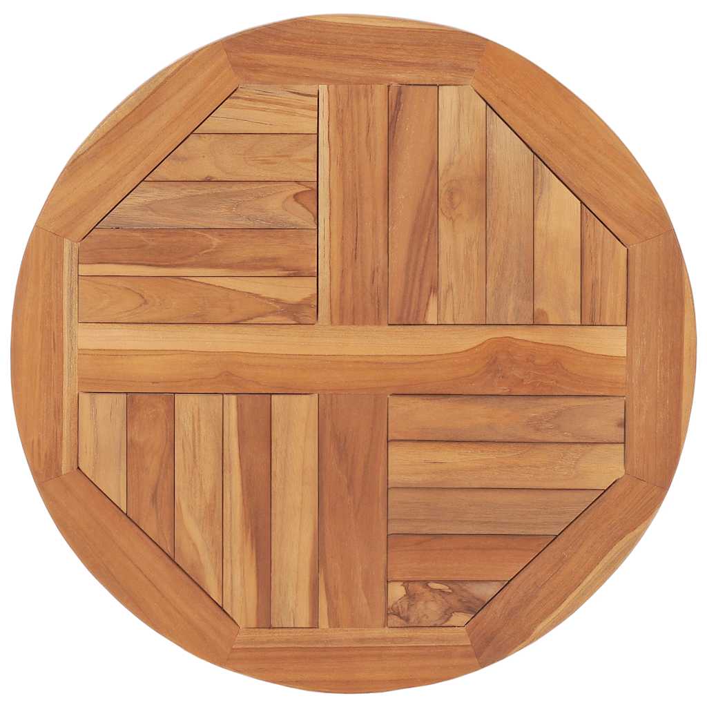 Tischplatte Massivholz Teak Rund 2,5 cm 40 cm