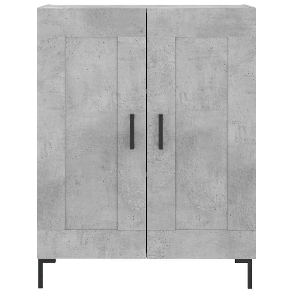 Highboard Hochglanz-Weiß 69,5x34x180 cm Holzwerkstoff